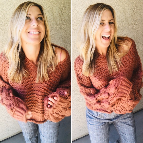 POM POM Chunky open knit sweater - Picture 8 of 8